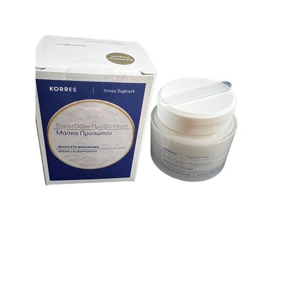Korres Womens/Unisex Greek Yoghurt Probiotic Superdose Face Cream Mask 100 mL - Picture 1 of 6